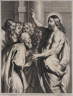 KG 17075
<br/>
Christus overhandigt de sleutels aan Petrus
<br/>
<em>Jode I, Pieter de (1570-1634)</em>